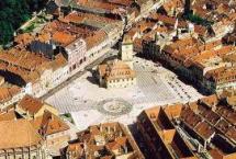 Brasov Council Square panoramic view Transylvania