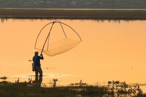 Danube Delta fisherman