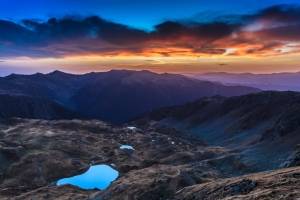 Fagaras Galbena Lake Carpathians hiking