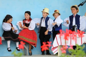 Traditional costumes Romania children