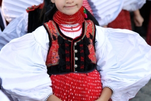 Traditional costumes Romania children
